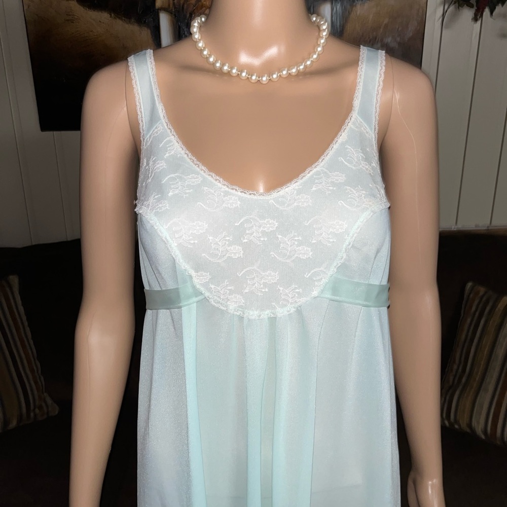 Vassarette Hollywood by Munsingwear ~ Small ~ Blue ~ Sexy Babydoll Lingerie - Picture 7 of 15
